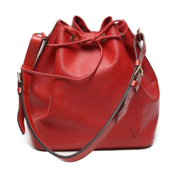 Louis Vuitton Petit Noe Drawstring Castelian Epi Red Shoulder Bag LV - Picture 1 of 7